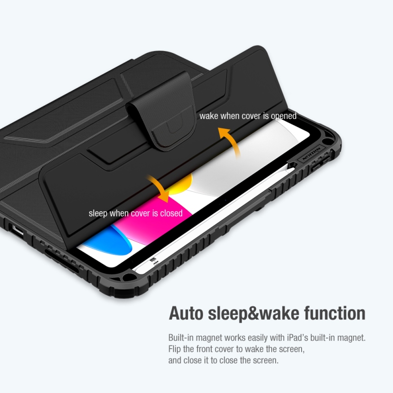 Nillkin Bumper PRO védőállvány tok iPad 10.9 2022 Fekete
