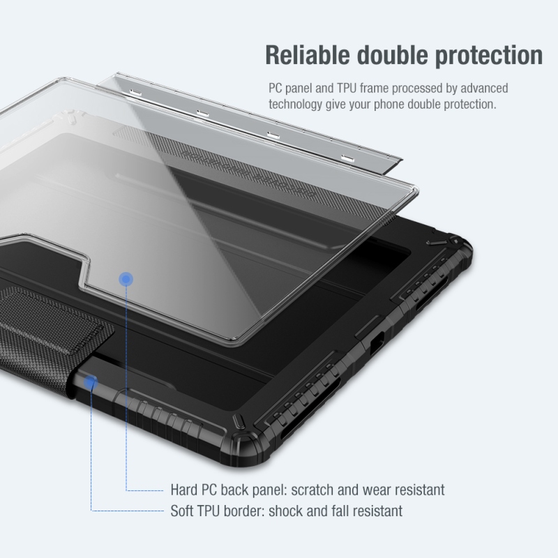 Nillkin Bumper PRO védőállvány tok iPad Pro 12.9 2020/2021/2022 iPad Pro 12.9 2020/2021/2022 Fekete
