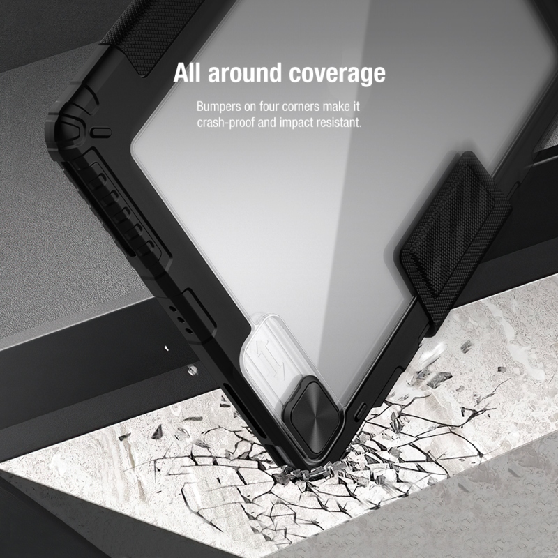 Nillkin Bumper PRO védőállvány tok iPad Pro 12.9 2020/2021/2022 iPad Pro 12.9 2020/2021/2022 Fekete