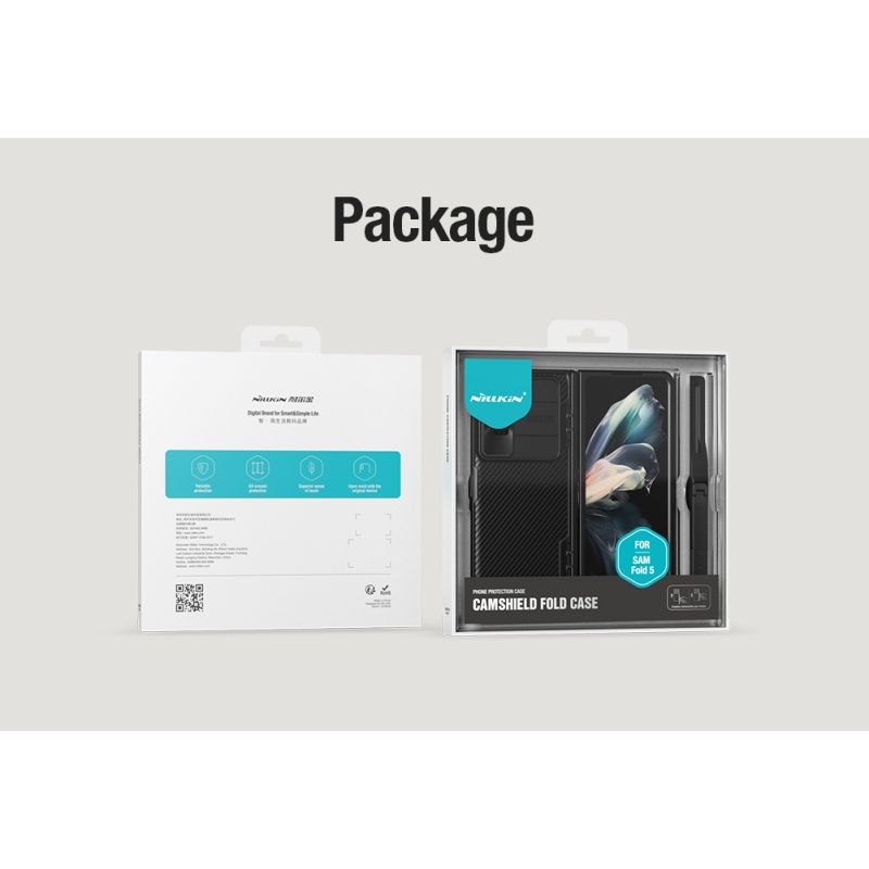 Nillkin CamShield FOLD Slot+Stand Back Cover for Samsung Galaxy Z Fold 5 Fekete fekete