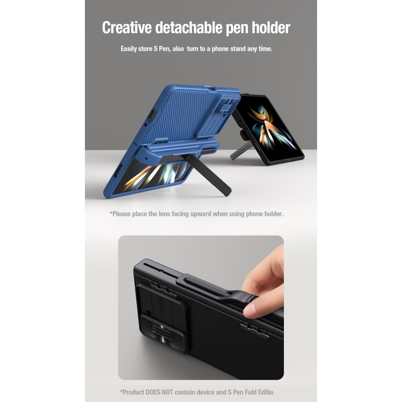 Nillkin CamShield FOLD Slot+Stand Back Cover for Samsung Galaxy Z Fold 5 Fekete fekete