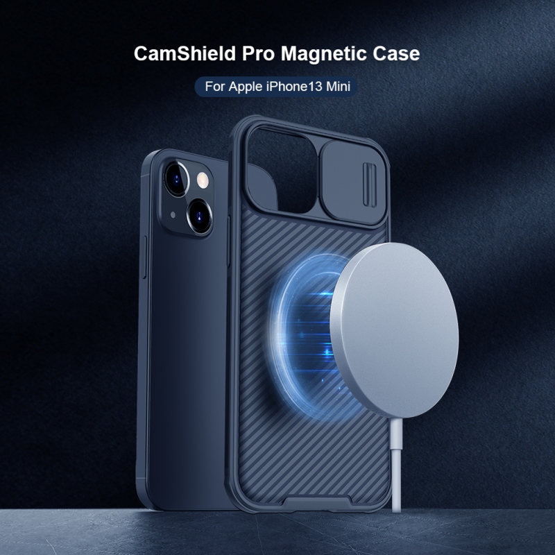 Nillkin CamShield PRO mágneses hátlap Apple iPhone 13 mini készülékhez Fekete