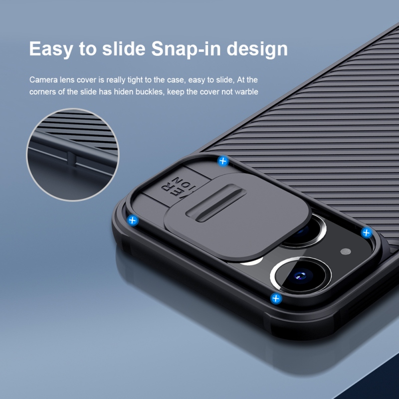 Nillkin CamShield PRO mágneses hátlap Apple iPhone 13 mini készülékhez Fekete
