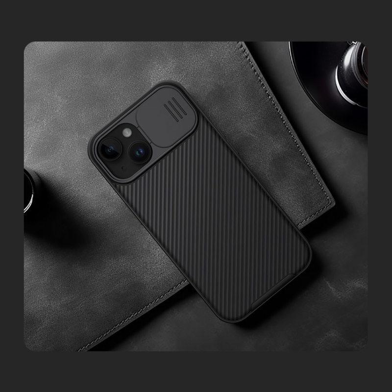Nillkin CamShield PRO mágneses hátlap Apple iPhone 15 Fekete