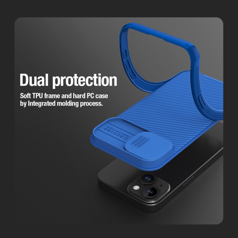 Nillkin CamShield PRO mágneses hátlap Apple iPhone 15 Fekete