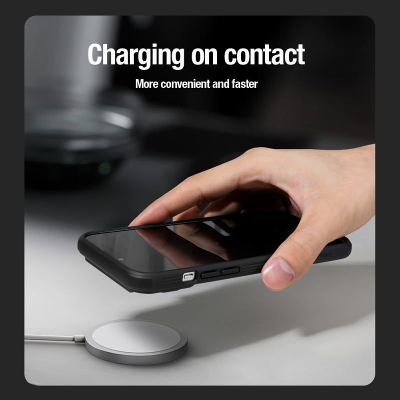 Nillkin CamShield PRO mágneses hátlap Apple iPhone 15 Fekete