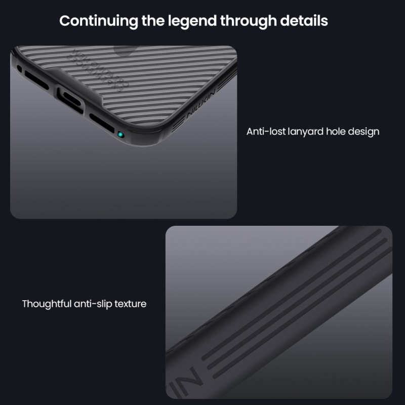 Nillkin CamShield PRO mágneses hátlap az Apple iPhone 17 Pro készülékhez Átlátszó Fekete