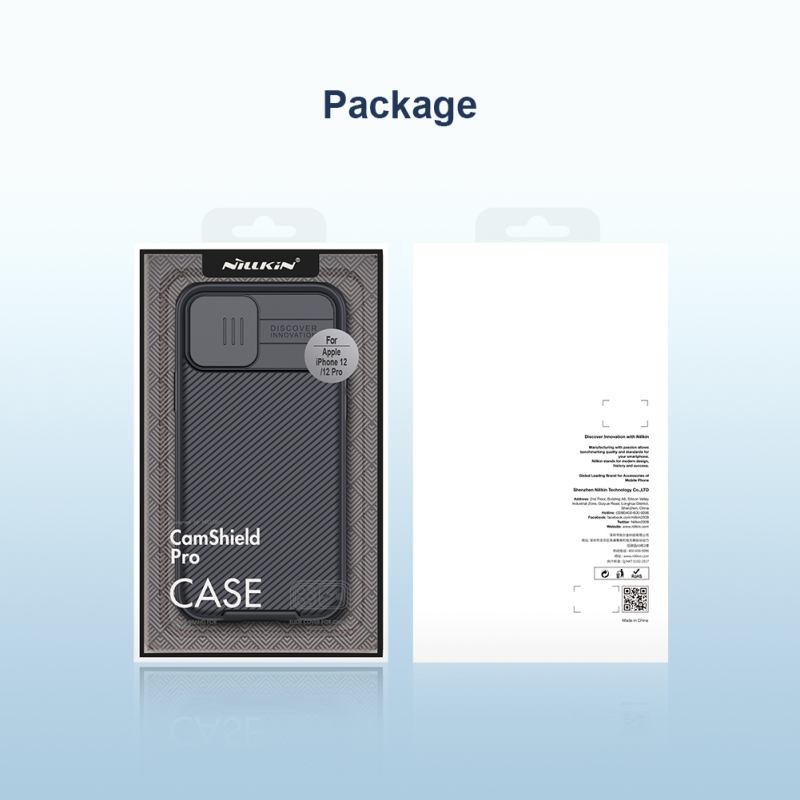 Nillkin CamShield PRO hátlap az Apple iPhone 12/12 Pro 6.1 készülékhez Fekete