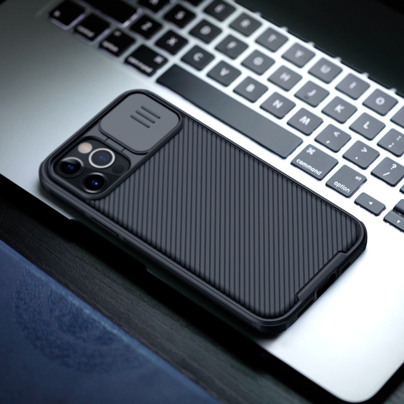 Nillkin CamShield PRO hátlap az Apple iPhone 12/12 Pro 6.1 készülékhez Fekete