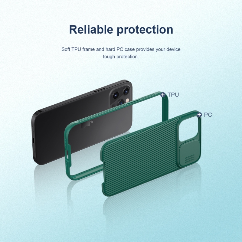 Nillkin CamShield PRO hátlap az Apple iPhone 12 Pro Max 6.7 iPhone 12 Pro Max 6.7 készülékhez Fekete