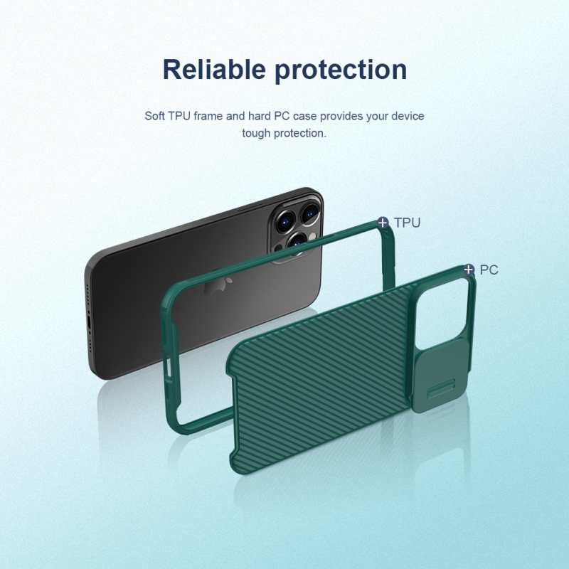 Nillkin CamShield PRO hátlap az Apple iPhone 13 Pro készülékhez Fekete