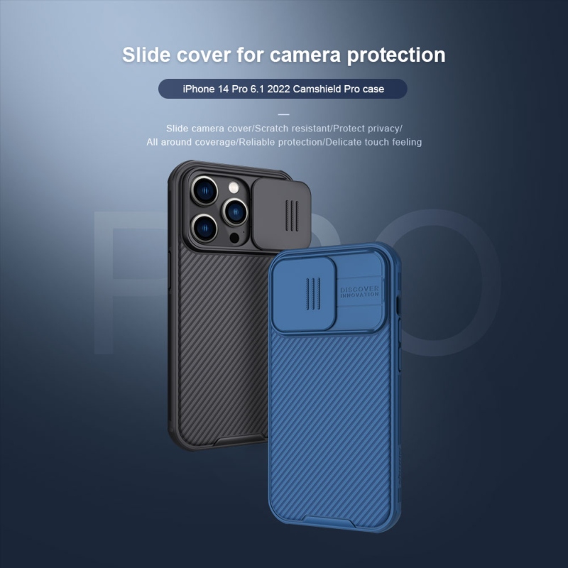 Nillkin CamShield PRO hátlap az Apple iPhone 14 PRO készülékhez Fekete