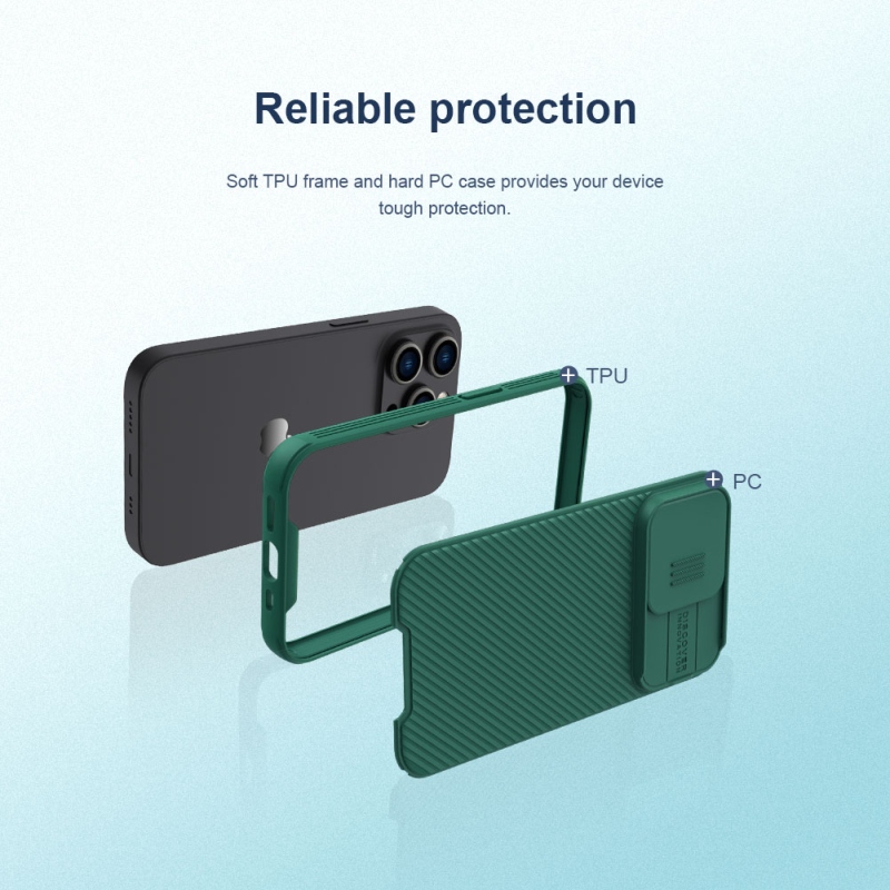 Nillkin CamShield PRO hátlap az Apple iPhone 14 PRO MAX készülékhez Fekete
