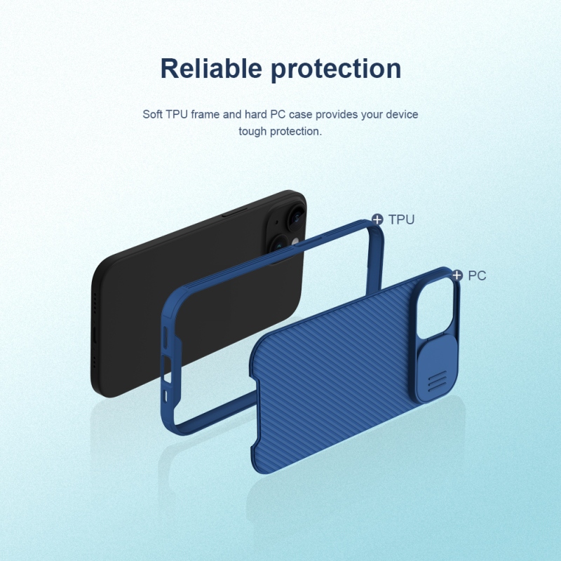 Nillkin CamShield PRO hátlap az Apple iPhone 15 készülékhez Fekete