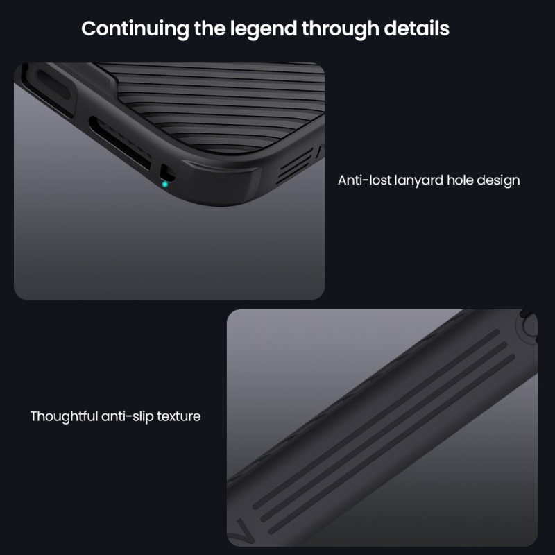 Nillkin CamShield PRO hátlap az Apple iPhone 17 Pro Max készülékhez Titánium szürke