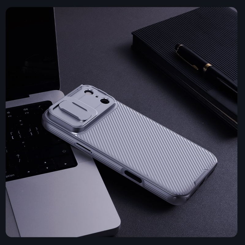 Nillkin CamShield PRO hátlap az Apple iPhone 17 Pro Max készülékhez Titánium szürke