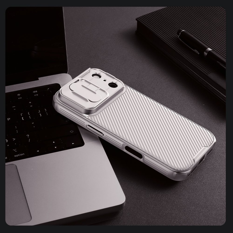 Nillkin CamShield PRO hátlap az Apple iPhone 17 Pro készülékhez Titánium szürke