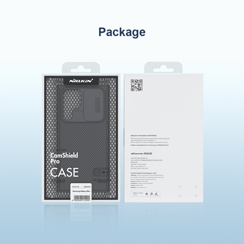 Nillkin CamShield PRO hátlap Samsung Galaxy S22 Ultra Fekete hátlap Samsung Galaxy S22 Ultra Fekete