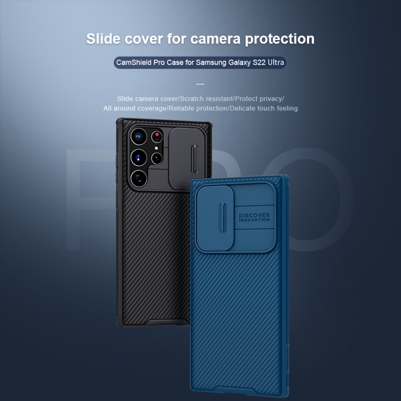Nillkin CamShield PRO hátlap Samsung Galaxy S22 Ultra Fekete hátlap Samsung Galaxy S22 Ultra Fekete
