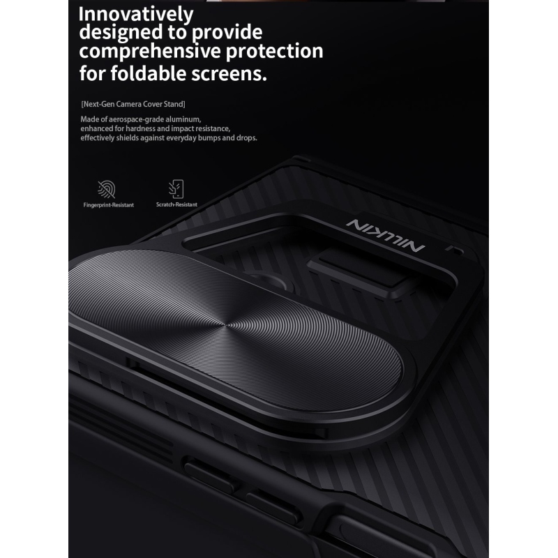 Nillkin CamShield támasz hátsó borító Samsung Galaxy Z Fold 7 Fekete