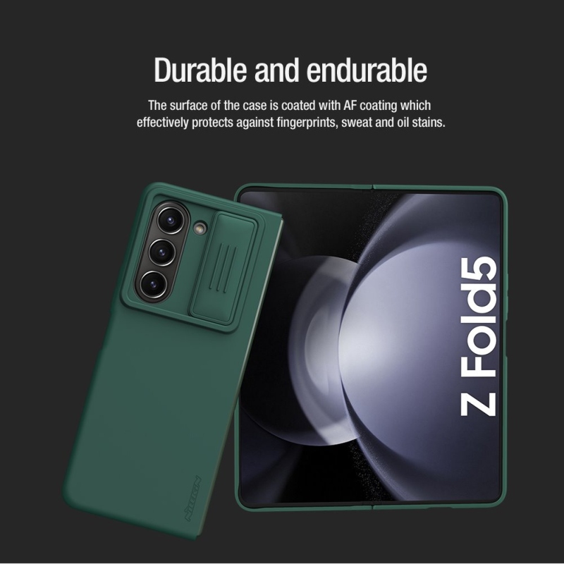Nillkin CamShield Silky szilikon borítás Samsung Galaxy Z Fold 5 fekete színűhöz
