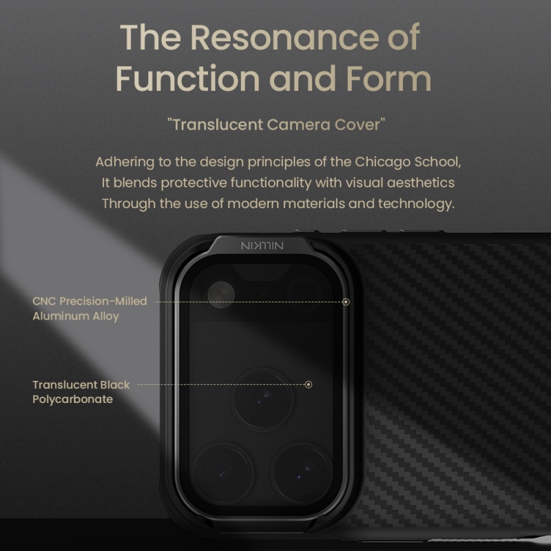 Nillkin CarboProp Aramid mágneses hátlap Apple iPhone 17 Pro fekete színű készülékhez