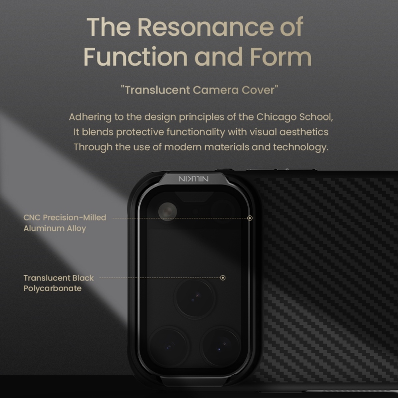 Nillkin CarboProp Aramid mágneses hátlap Apple iPhone 17 Pro Max készülékhez Fekete