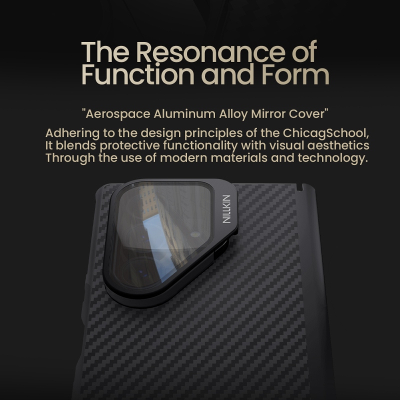 Nillkin CarboProp Aramid mágneses hátsó borító Samsung Galaxy Z Fold 7 Fekete