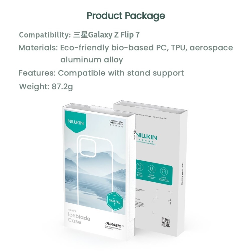 Nillkin Iceblade borító Samsung Galaxy Z Flip 7 zöld