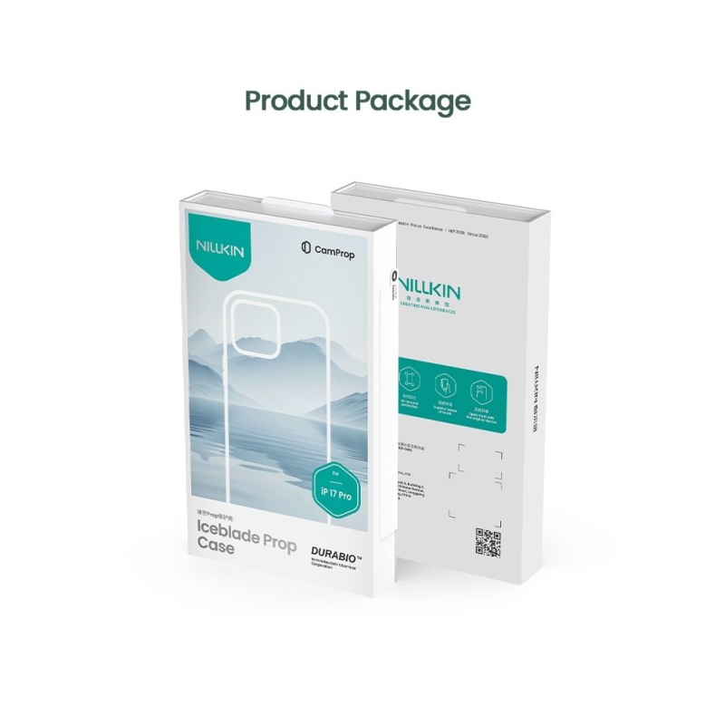 Nillkin Iceblade kelléktámasz Apple iPhone 17 Pro sötét éjszakai fekete