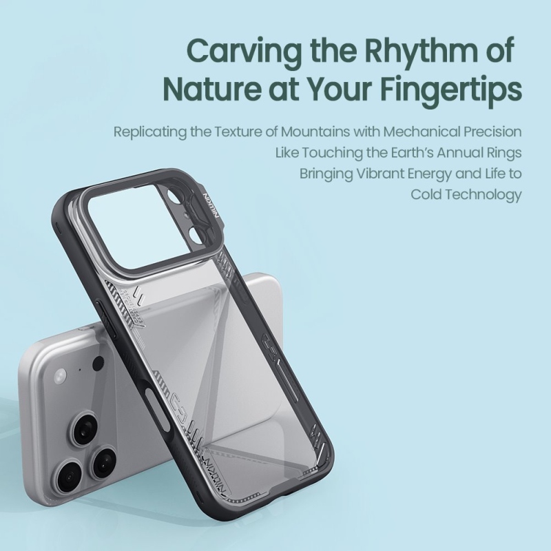 Nillkin Iceblade kelléktámasz Apple iPhone 17 Pro sötét éjszakai fekete