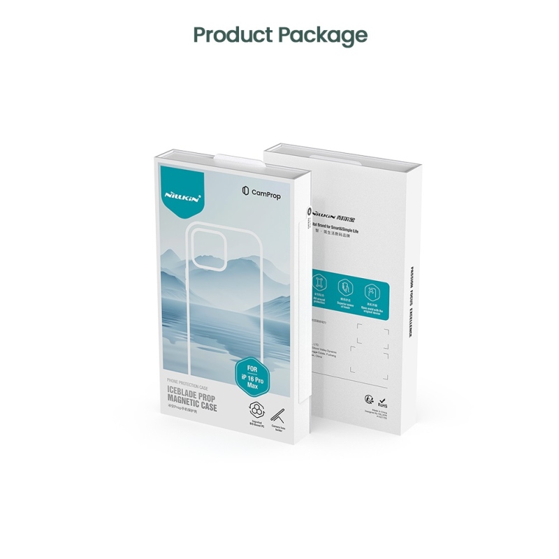 Nillkin Iceblade Prop mágneses borító Apple iPhone 16 Pro Max készülékhez Fekete