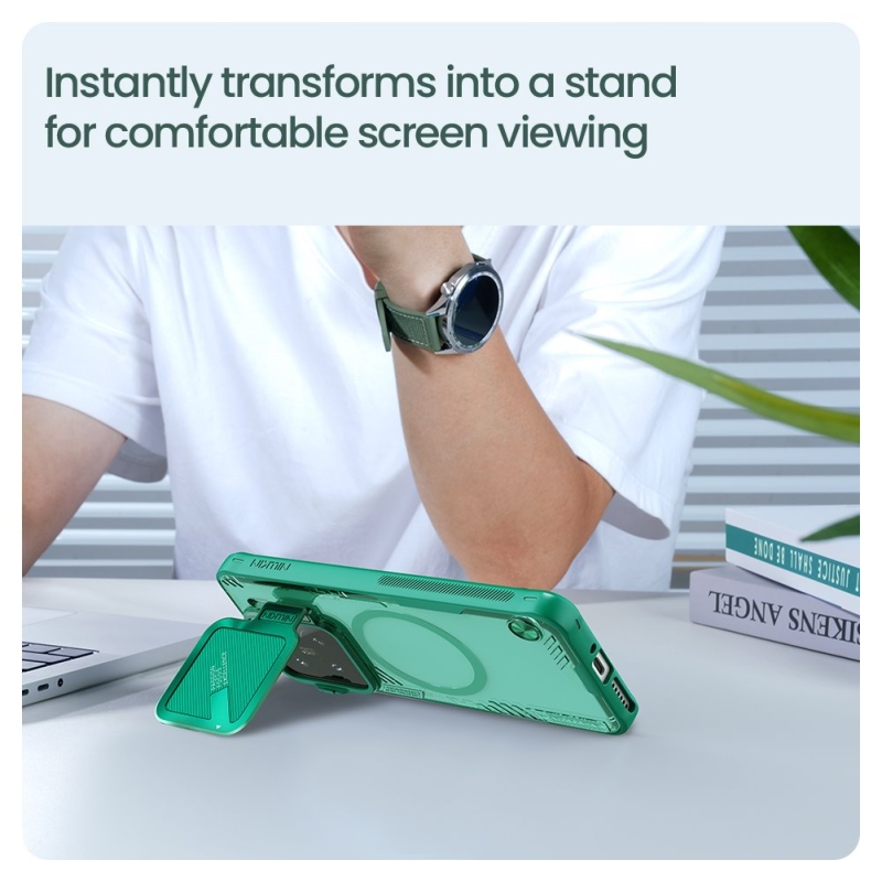 Nillkin Iceblade Prop mágneses borító Xiaomi 15 Sötét éjszaka fekete