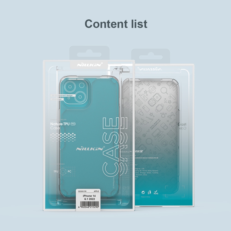 Nillkin Nature TPU PRO borító Apple iPhone 13/14 készülékhez - átlátszó