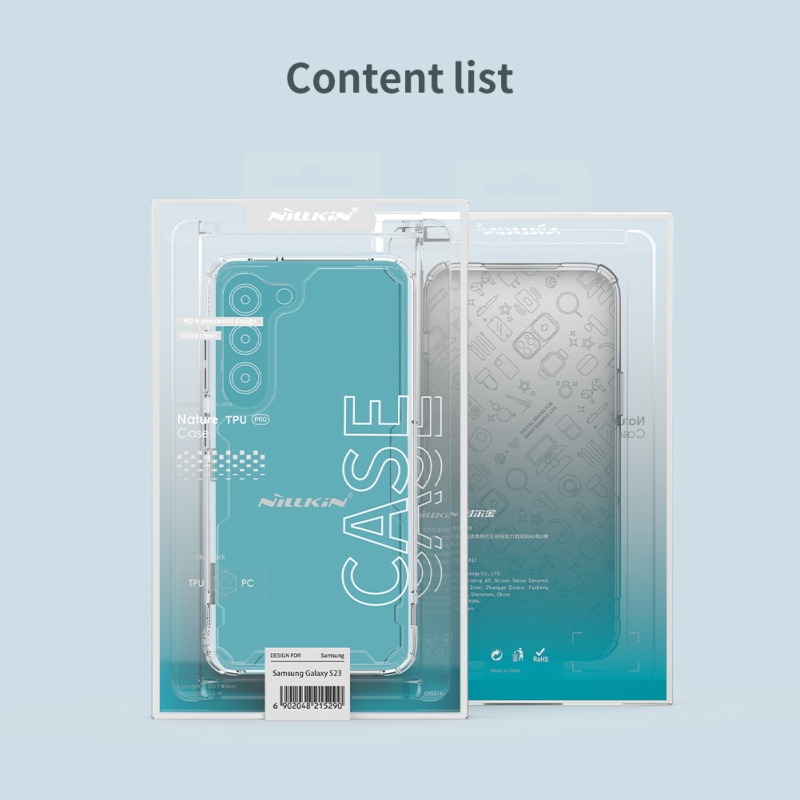 Nillkin Nature TPU PRO borító Samsung Galaxy S23 készülékhez - átlátszó