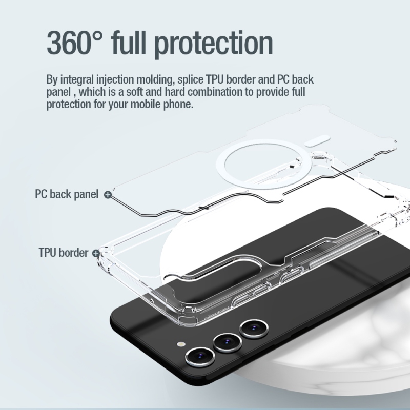 Nillkin Nature TPU PRO mágneses borítás Samsung Galaxy S23+ - átlátszó