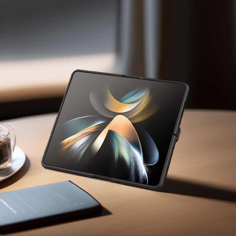 Nillkin Super Frosted FOLD Slot+Stand Back Cover for Samsung Galaxy Z Fold 4 Fekete fekete