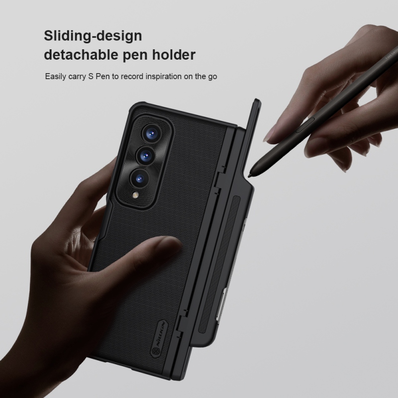 Nillkin Super Frosted FOLD Slot+Stand Back Cover for Samsung Galaxy Z Fold 4 Fekete fekete