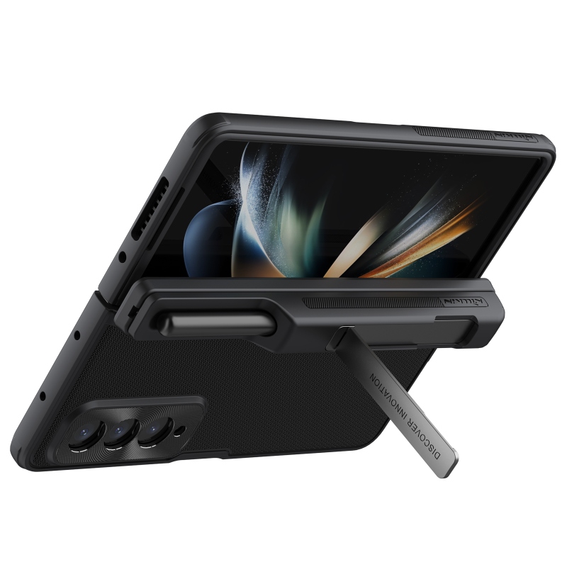 Nillkin Super Frosted FOLD Slot+Stand Back Cover for Samsung Galaxy Z Fold 4 Fekete fekete