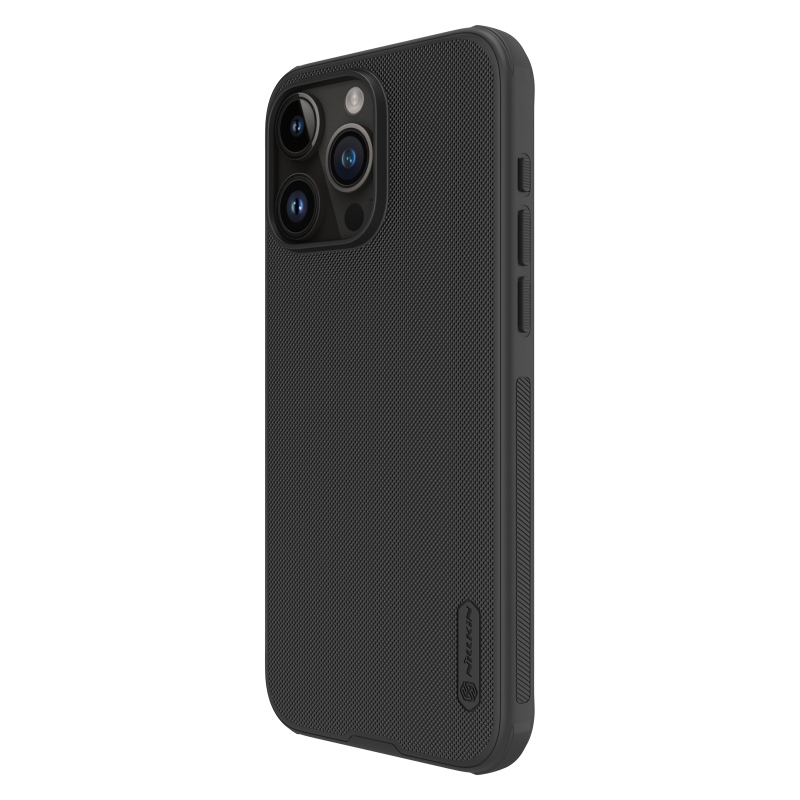 Nillkin Super Frosted PRO mágneses hátlap Apple iPhone 15 Pro Max-hoz Fekete