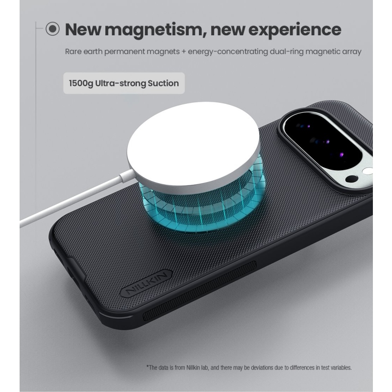 Nillkin Super Frosted PRO mágneses hátlap a Google Pixel 10/10 Pro-hoz Fekete