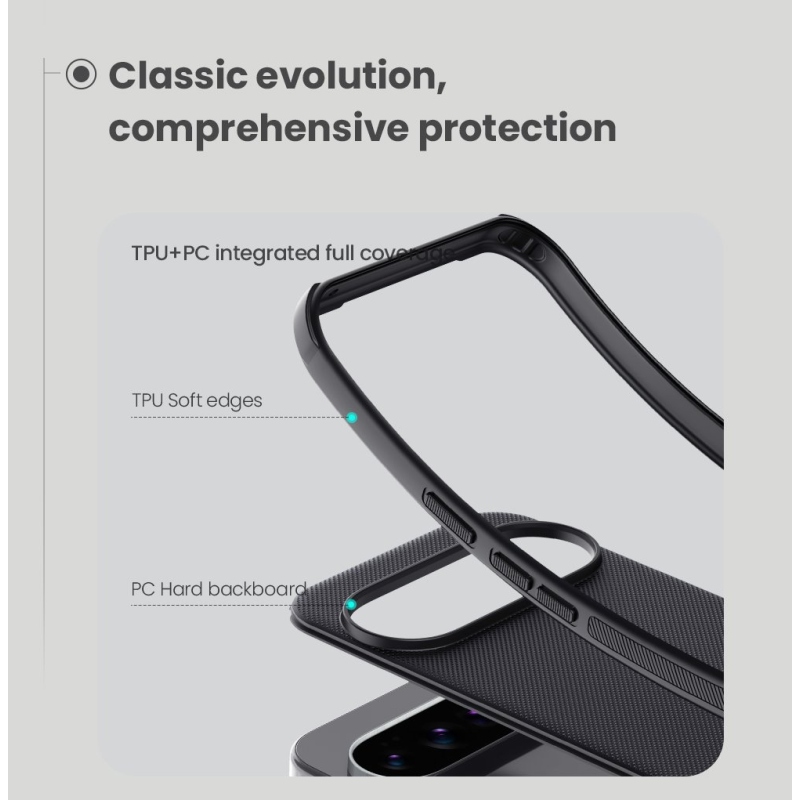 Nillkin Super Frosted PRO mágneses hátlap a Google Pixel 10/10 Pro-hoz Fekete