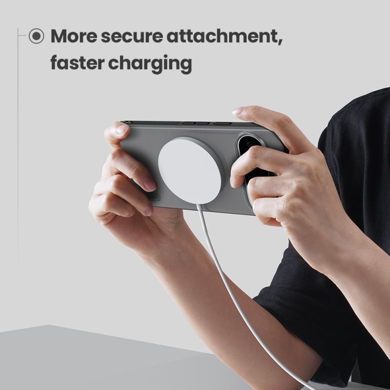 Nillkin Super Frosted PRO mágneses hátlap a Google Pixel 10/10 Pro számára Átlátszó fekete