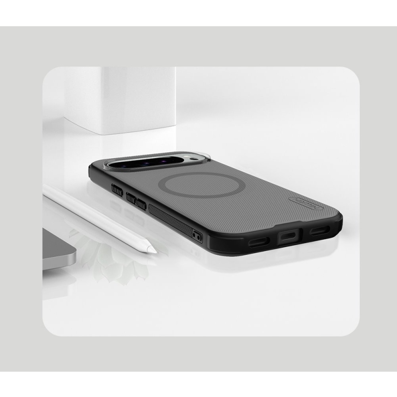 Nillkin Super Frosted PRO mágneses hátlap a Google Pixel 10 Pro XL-hez átlátszó fekete színben