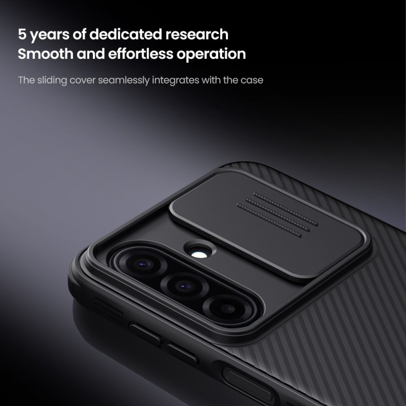 Nillkin Super Frosted PRO mágneses hátlap a Samsung Galaxy A17 5G fekete színű készülékhez