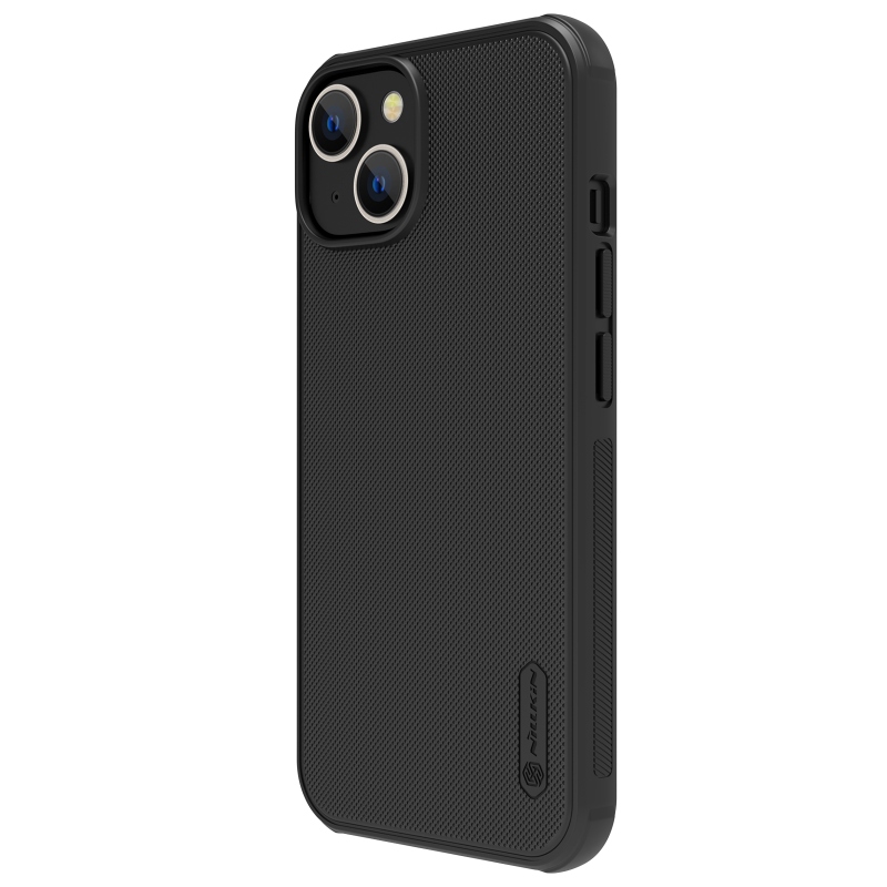 Nillkin Super Frosted PRO hátlap Apple iPhone 13/14 fekete (logó kivágás nélkül)