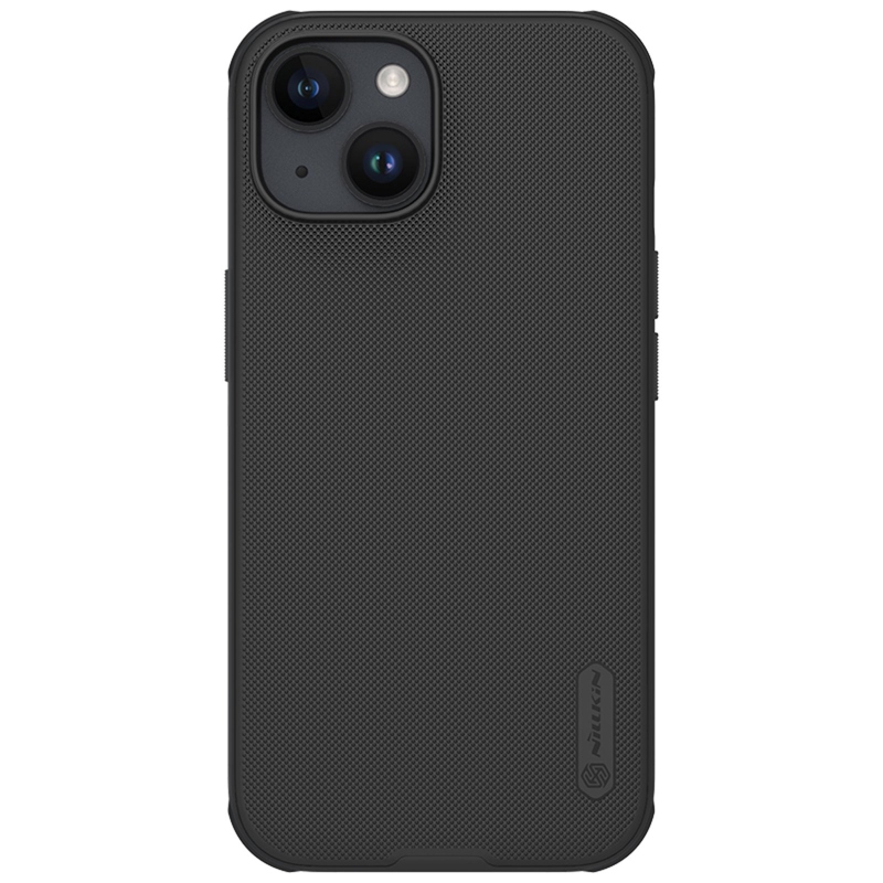 Nillkin Super Frosted PRO hátlap Apple iPhone 15 fekete (logó kivágás nélkül)