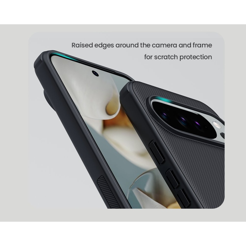 Nillkin Super Frosted PRO hátlap a Google Pixel 10/10 Pro számára Fekete