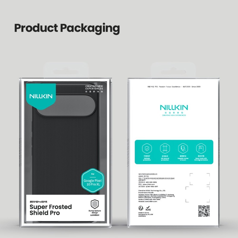 Nillkin Super Frosted PRO hátlap a Google Pixel 10 Pro XL számára Fekete