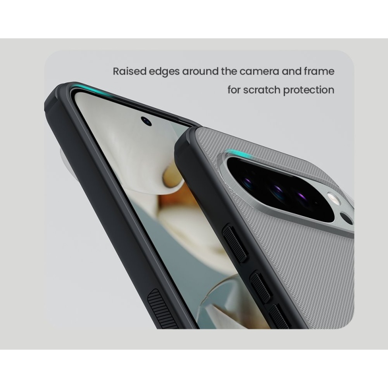 Nillkin Super Frosted PRO hátlap a Google Pixel 10 Pro XL-hez átlátszó fekete színben